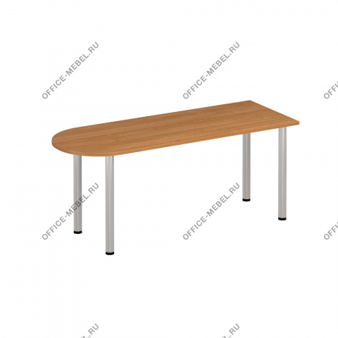Стол письменный полукруглый на хромированных опорах ФР 2103 на Office-mebel.ru