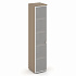 Шкаф высокий узкий л\п (1 высокий фасад стекло в раме сатин матовый) ES.SU-1.10R на Office-mebel.ru 1