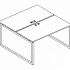Рабочая станция на металлокаркасе QUATTRO (2х1600) А4 Б4 172 БП на Office-mebel.ru 1