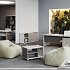Стол руководителя с опорной тумбой	B-119 Л/П			 на Office-mebel.ru 6