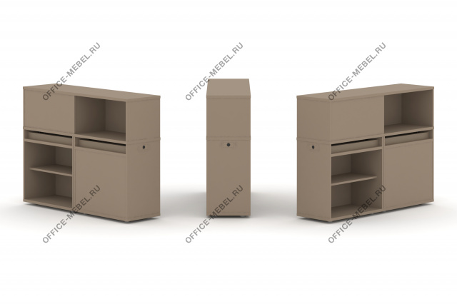 Набор №11. Тумба двойная с надставкой низкой ES.NB.2N-11 на Office-mebel.ru