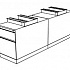 Пара опорных пьедесталов, которые должны быть размещены сбоку (справа или слева) стола (тумбы одинаковы) P2B7L / P2B8L на Office-mebel.ru 1