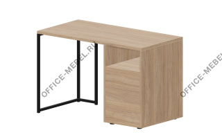 Стол на опорной тумбе 3 ящ П/Л LKSTD126 на Office-mebel.ru