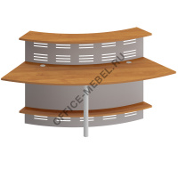 Модуль ресепшен угловой 60 градусов ФР 464 +ФР 479 ХР на Office-mebel.ru