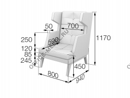 Кресло высокое Bev1H на Office-mebel.ru