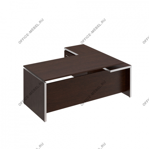 Стол руководителя с брифинг приставкой боковой левой МЕ 138 на Office-mebel.ru